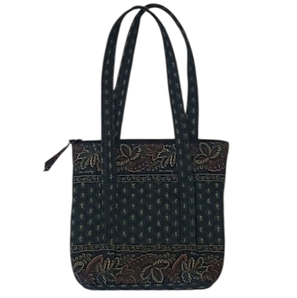 Vera Bradley Villager Quilted Shoulder Bag Cloth Handbag Floral Print Purse